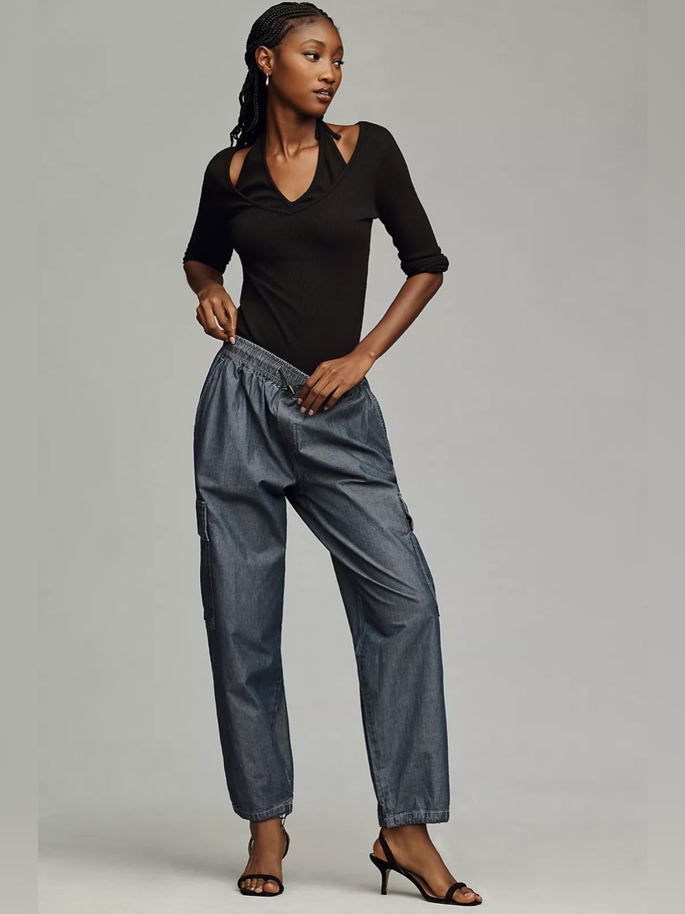 Anthropologie Pilcro Denim Bungee Parachute Pants - Large
